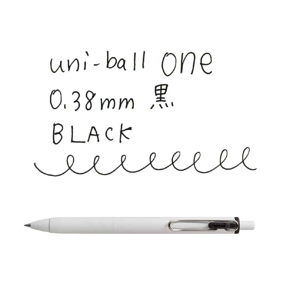 ボールペン uni-ball one(ユニボール ワン) オフホワイト(インク色：黒