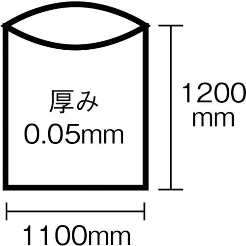 業務用ポリ袋 特大型 白 G-120D ［120L /5枚 /半透明］｜の通販は