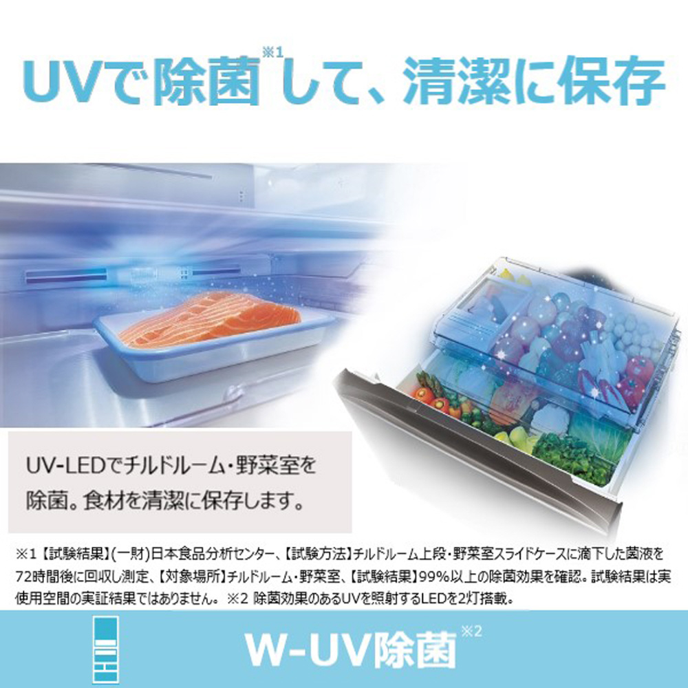 冷蔵庫 VEGETA（ベジータ）FZシリーズ グレインアイボリー GR-U550FZ-UC ［6ドア /観音開きタイプ  /551L］｜の通販はソフマップ[sofmap]