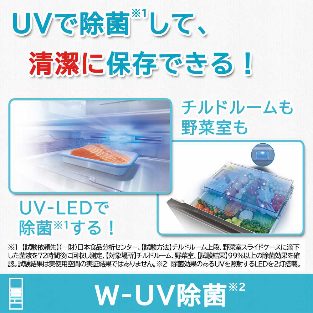 【基本設置料金セット】 冷蔵庫 VEGETA（ベジータ）FZシリーズ アッシュグレージュ GR-V510FZ(ZH) ［幅65cm /508L  /6ドア /観音開きタイプ /2023年］