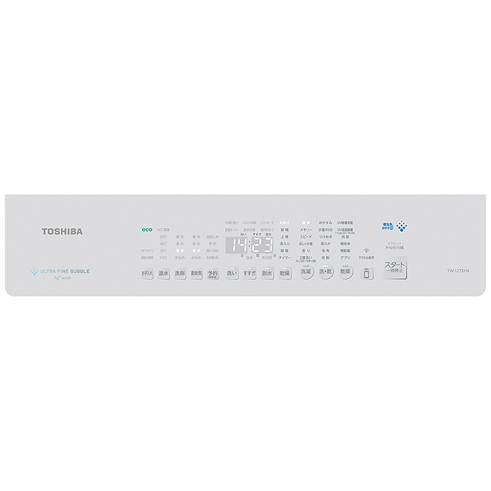 ドラム式洗濯乾燥機 ZABOON グランホワイト TW-127XH4R(W
