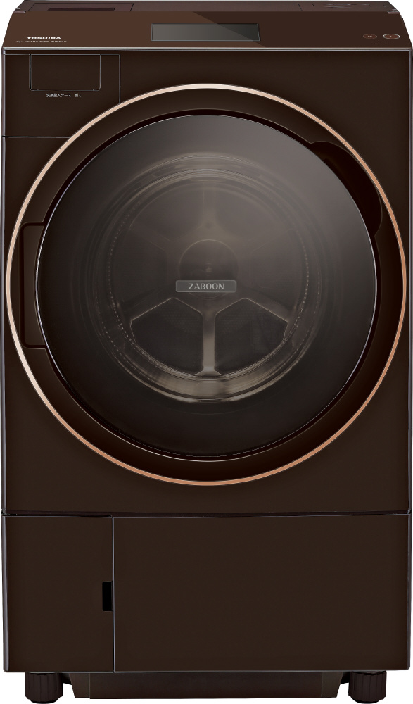 ドラム式洗濯乾燥機 ZABOON（ザブーン） グレインブラウン TW-127X9L-T [洗濯12.0kg /乾燥7.0kg /ヒートポンプ乾燥  /左開き]