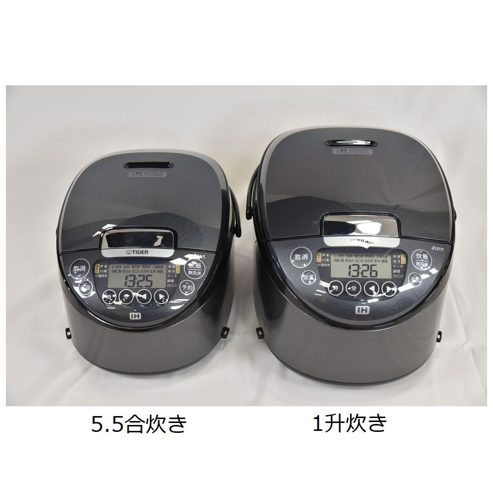 TIGER 炊飯器 JPW-S100 HM 日本製 5.5合 メタリックグレー 【公式通販】