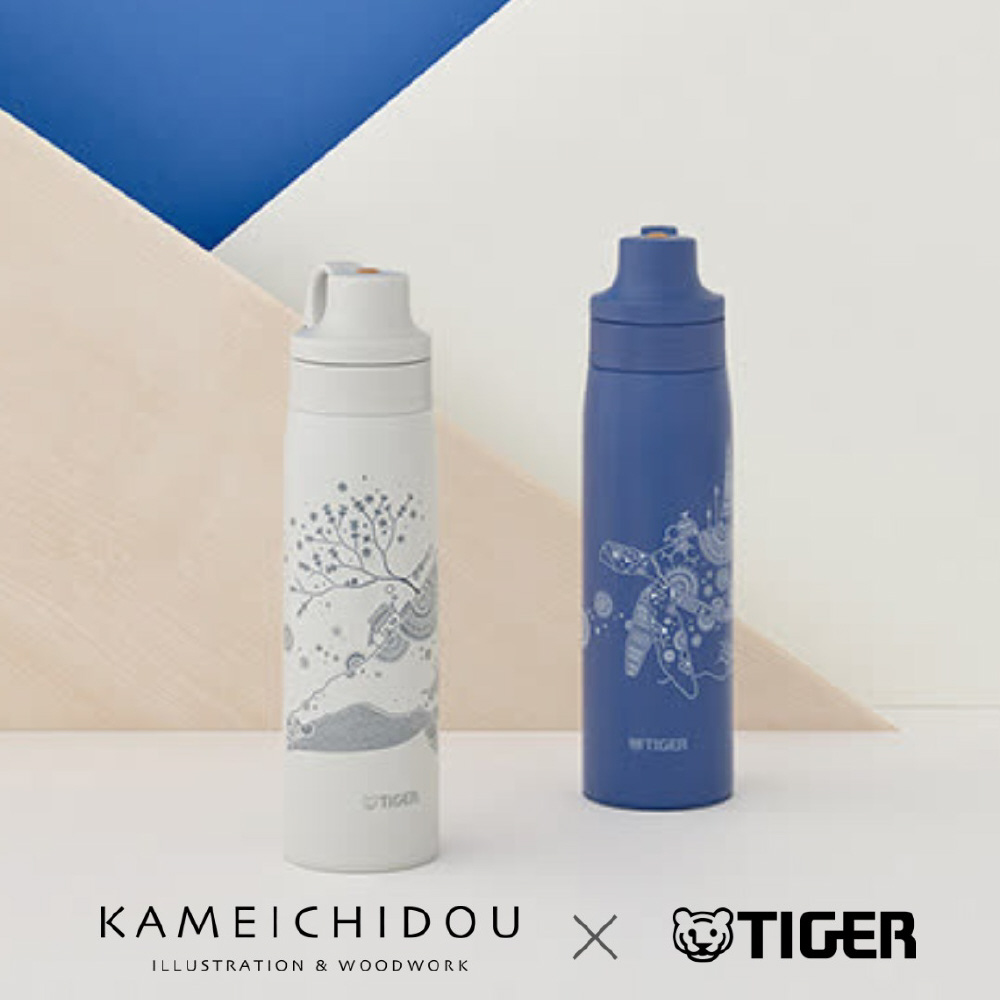 ステンレスボトル 500ml/ストローボトル クジラ MCS-A501WS｜の