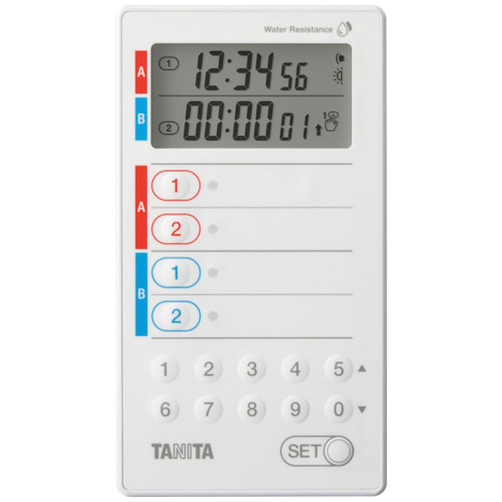 ＴＡＮＩＴＡ　プリセットタイマー　洗えるタイプ　ＴＤ－４２８－ＷＨ TD-428-WH