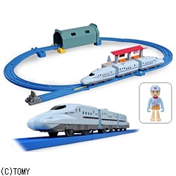 プラレールセット 新幹線みずほ・さくら高架トンネルセット|タカラトミー 