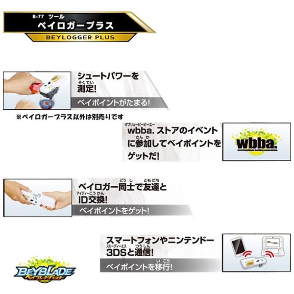ベイブレードバースト B-77 ベイロガープラス ［タカラトミー］ Beyblade Burst B-77 BEYLOGGER PLUS Japan Toy / TAKARA TOMY