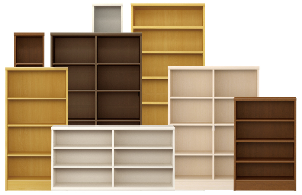 オープンラック 幅90 高さ120cm ダークブラウン カラーラック NC1290DB