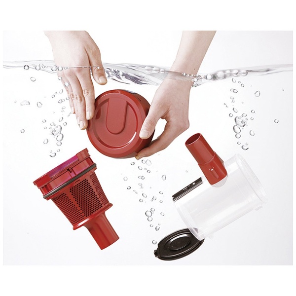 ESC-55K-R スティッククリーナー レッド [サイクロン式 /コード式]｜の