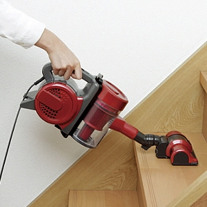 ESC-55K-R スティッククリーナー レッド [サイクロン式 /コード式]｜の