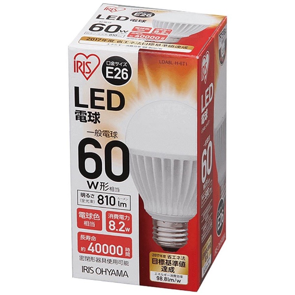 LED電球 LDA8L-H-6T1 ホワイト ［E26 /電球色 /1個 /60W相当 /一般電球形  /全方向タイプ］｜の通販はソフマップ[sofmap]