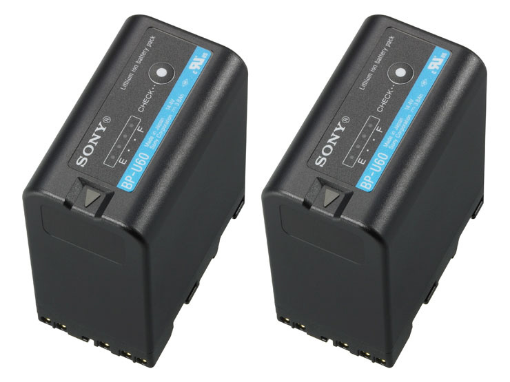 XDCAM EXカムコーダー用のバッテリーパック BP-U60のお得な2個パック ...