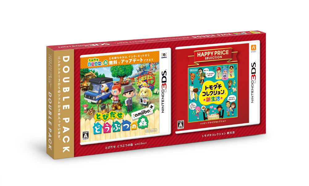 『とびだせ どうぶつの森 amiibo＋・トモダチコレクション 新生活』ダブルパック    【3DSゲームソフト】
