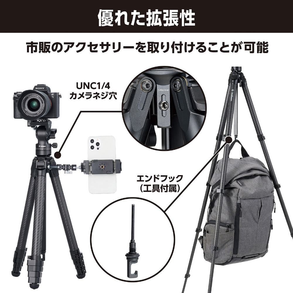 フリュード雲台付三脚 Z558 MT ［5段 /ビデオ雲台］｜の通販は