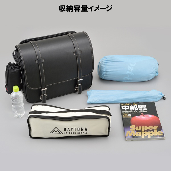 ヘンリービギンズ サイドバッグ 22L サドルバッグ DHS-19 ブラック