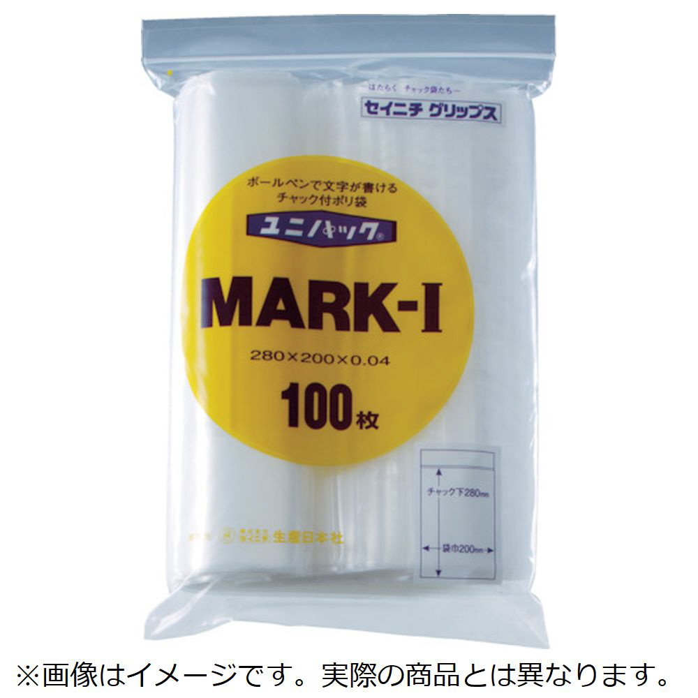 「ユニパック」 MARK-J 340×240×0.04 100枚入 MARKJ100                       セイニチ