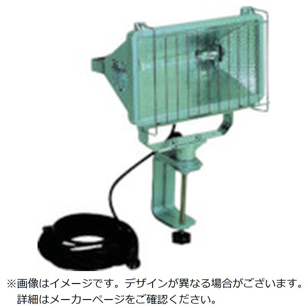 ハタヤ 防雨型ハロゲンライト １０００Ｗ １００Ｖ電線５ｍ バイス付