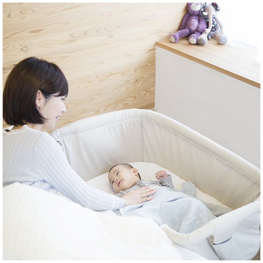 KATOJI ベッドサイドベッドベビーベッド SOINE グレー｜ベビー家具 