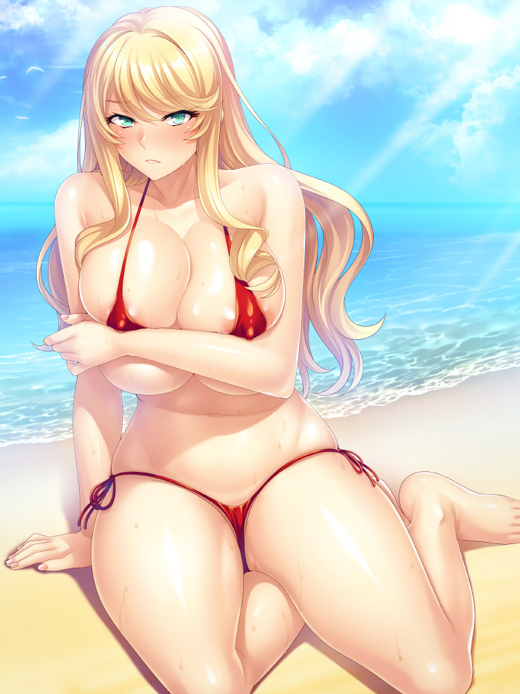 水着　爆乳 
