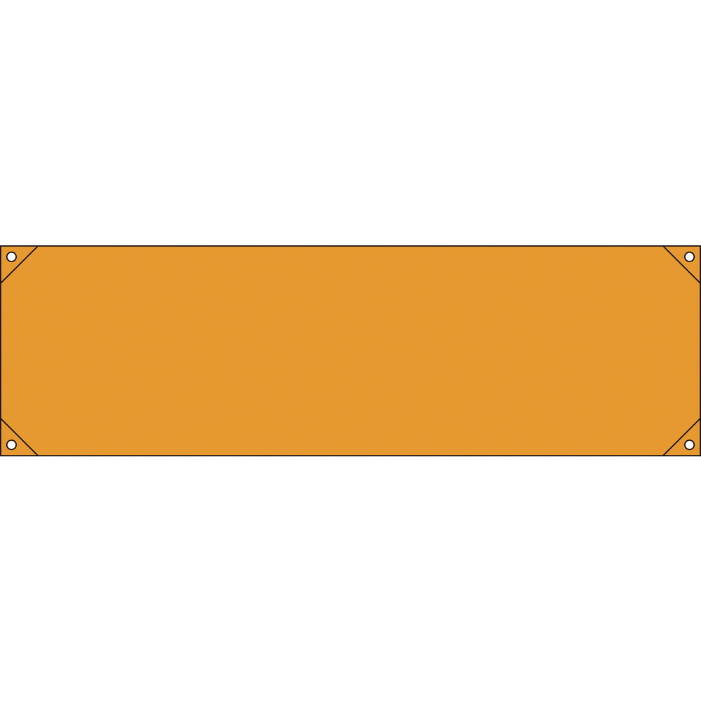 緑十字 横断幕（横幕） オレンジ無地タイプ 450×1580mm ナイロンターポリン 123102｜の通販はソフマップ[sofmap]