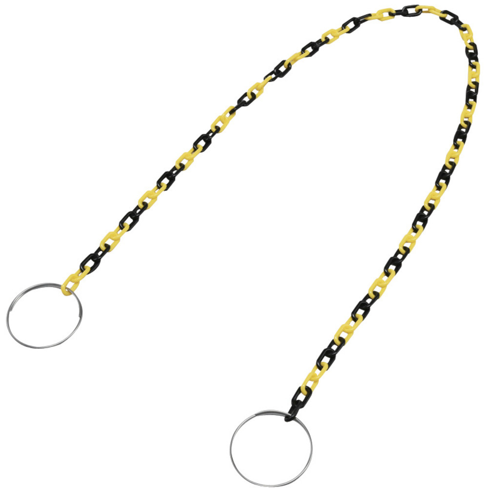 K様 緑十字 コーン用プラスチックチェーン（リング付） 黄／黒 長さ2m