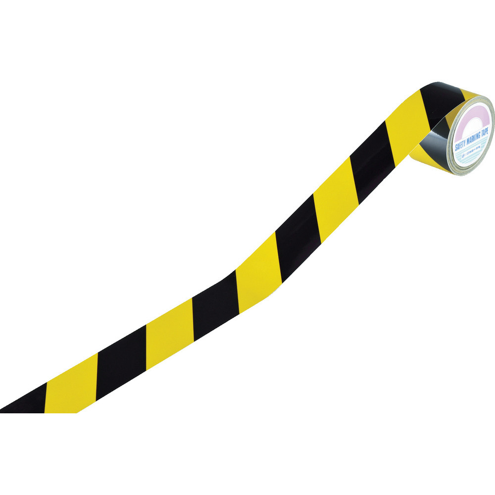 緑十字 ラインテープ（トラテープ・反射） 黄／黒 45mm幅×10m 屋内用 256302｜の通販はソフマップ[sofmap]