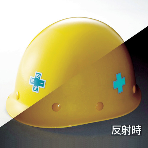 緑十字 ヘルメット用ステッカー 緑十字マーク＋安全第一 34×34 5枚組