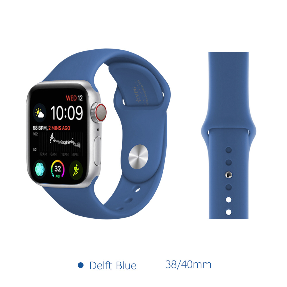 VPG シリコンAppleWatchバンド ブルー AW-SI01BL｜の通販は