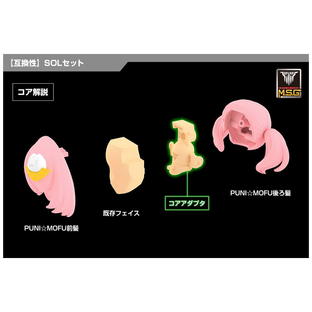 1/1 メガミデバイス M.S.G 05 フェイスセット SOL用 スキン