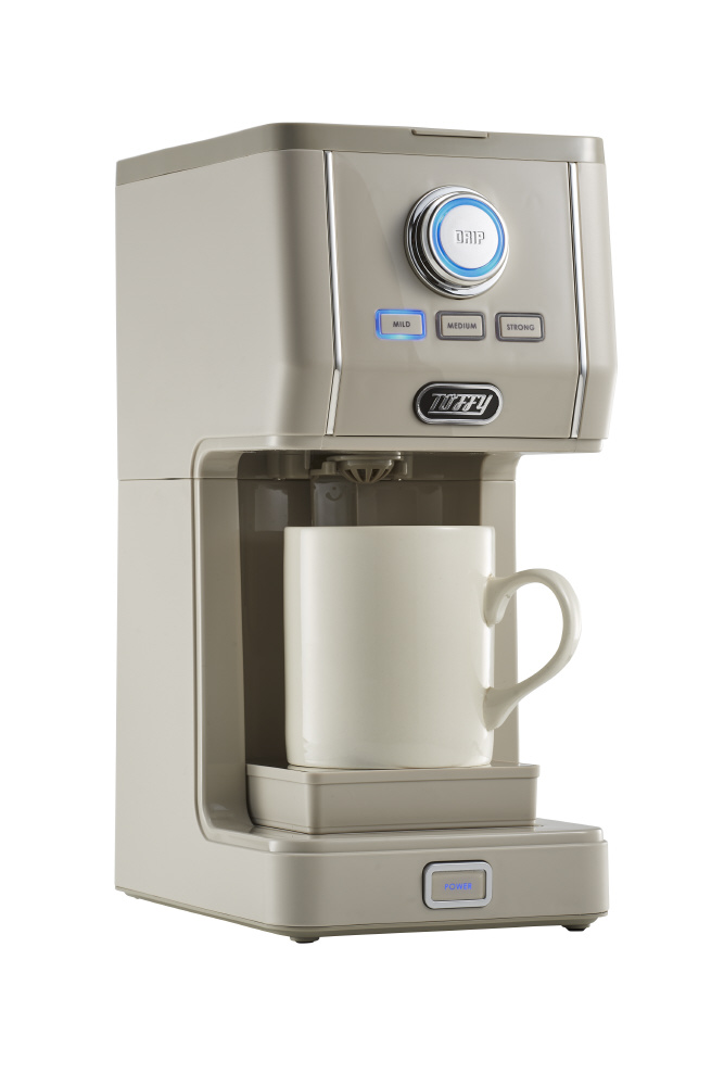 Toffy ダイレクトドリップコーヒーメーカー グレージュ コーヒーマシーン ダイレクトドリップアロマコーヒーメーカー タンブラー付き Toffy