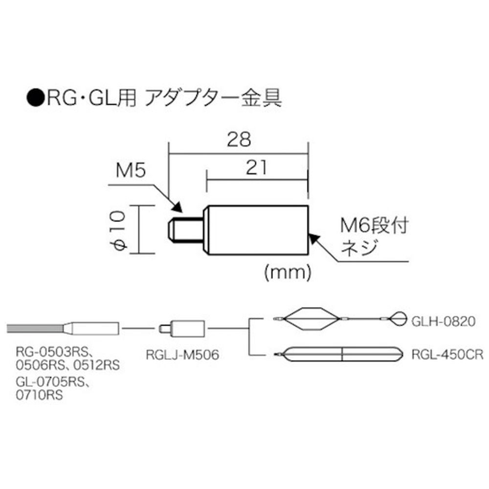 ジェフコム RGLJ-M506 RG・GL用 アダプター金具 - 特殊工具