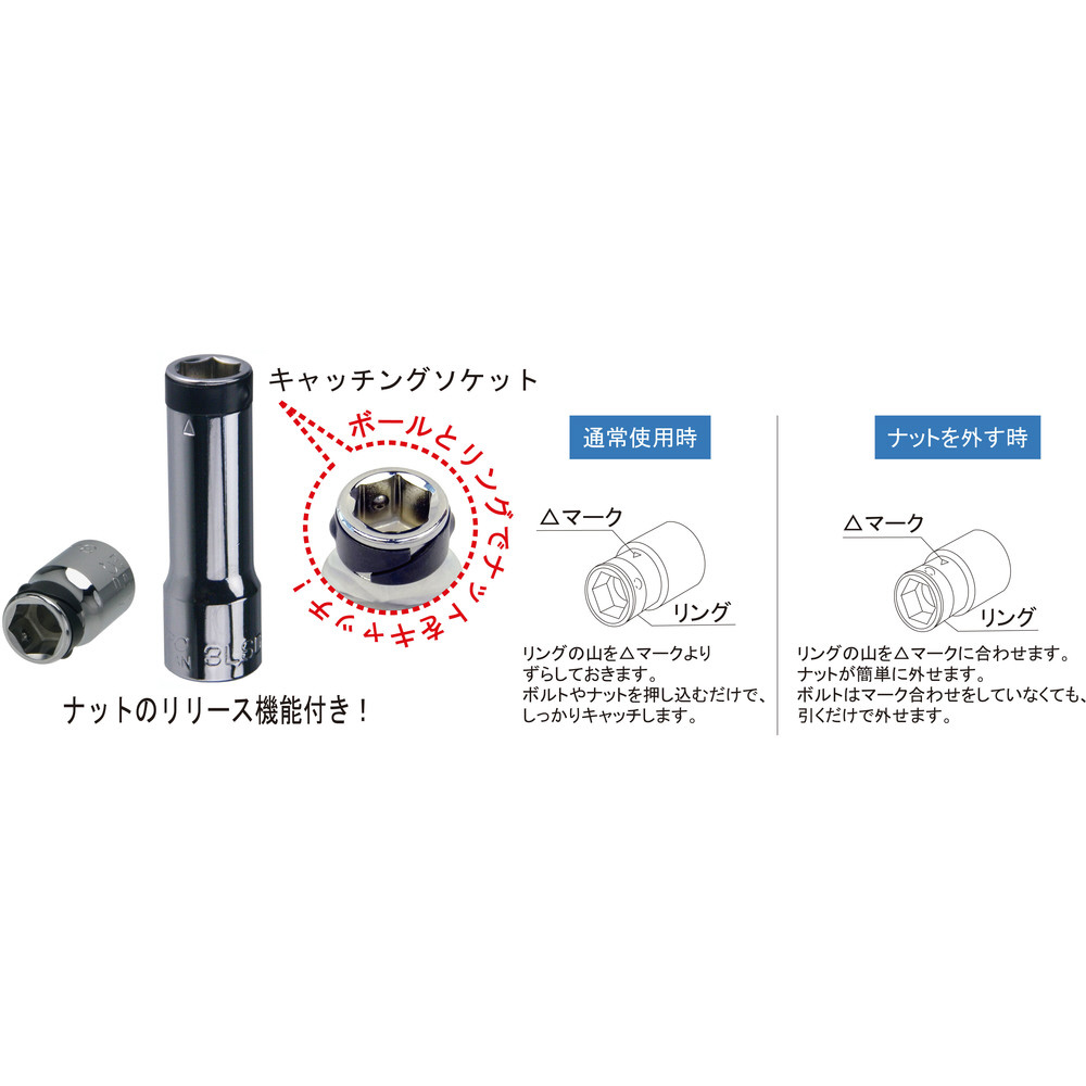 FPC キャッチングソケット 6角 差込角9．5mm 対辺14mm 3LS-14H｜の通販