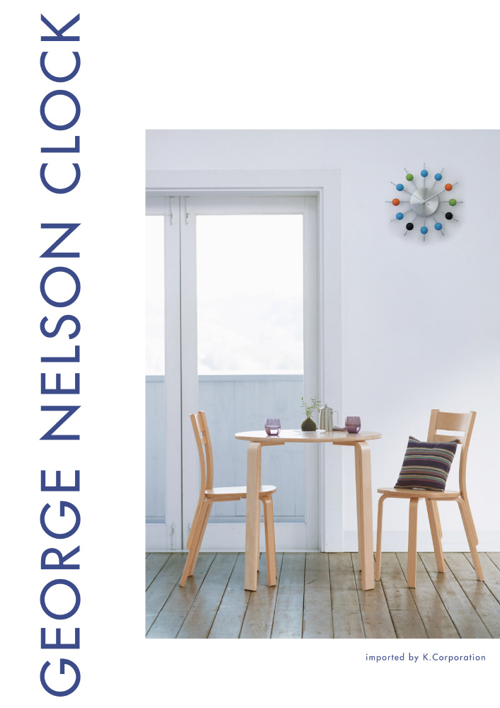 e Nelson ジョージネルソン Wallclocks ミラー・クロック GN412 NELSON CLOCK（ネルソンクロック）｜の