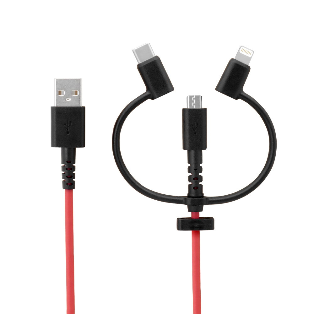 Micro USB   Mini USB   Type-C USB   Lightning USB   to USB 充電データシンク用 巻き取り式変換ケーブル