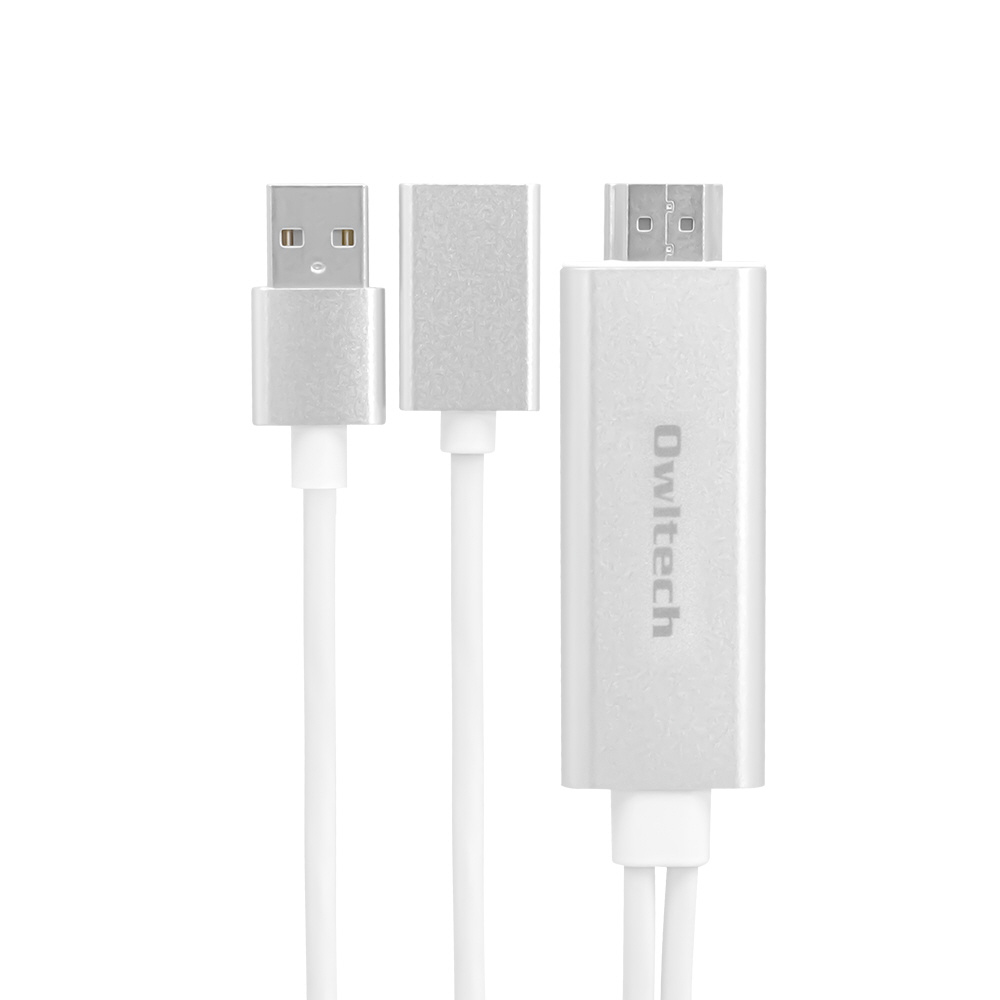 Hdmi変換 映像出力ケーブル Iphoneやipadの動画 写真 書類などをテレビの大画面に簡単にミラーリングできる 取り回しに便利なhdmiショートケーブル付属 ホワイト Owl Cbhdfas30 Wh の通販はソフマップ Sofmap