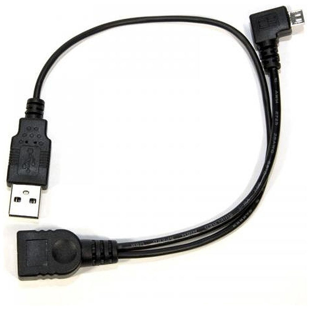 USB-OTGケーブル L型コネクタ ブラック IKS-CABL12553｜の通販は