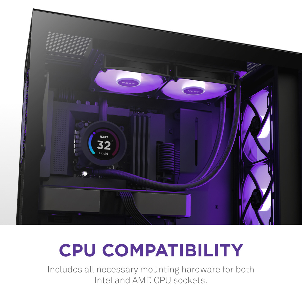 NZXT NZXT 水冷クーラー KRAKEN ELITE RGB serise 360mm ブラック RL