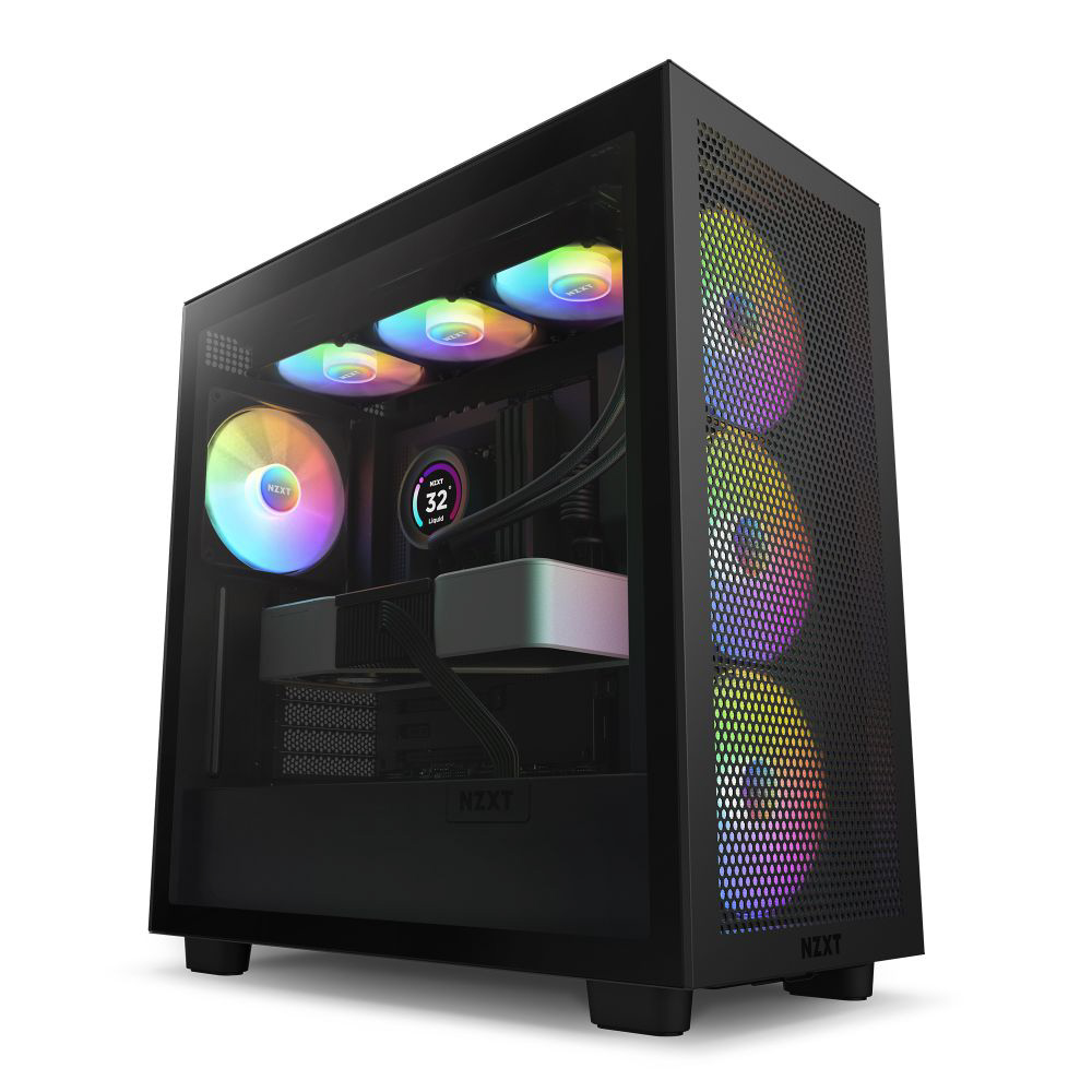 PCケース [ATX /Micro ATX /Mini-ITX] H7 Flow RGB ブラック CM-H71FB