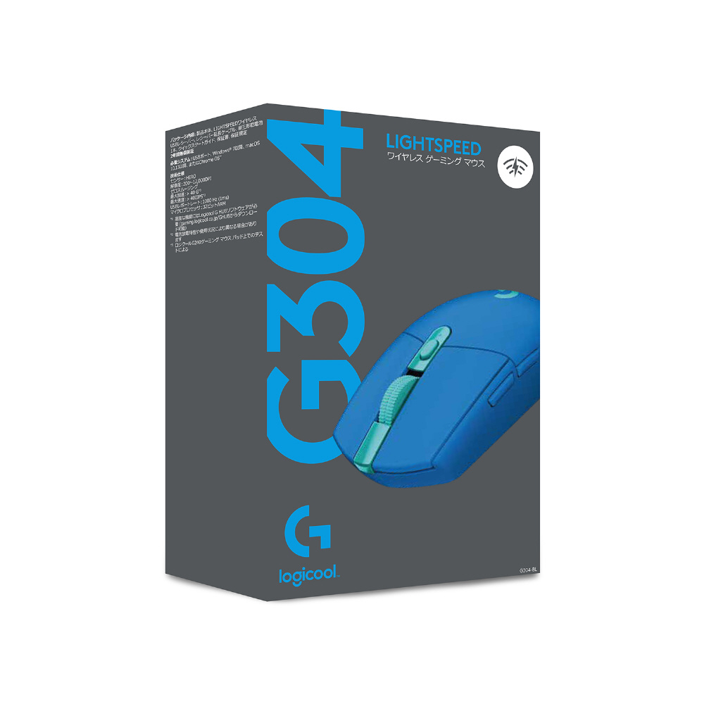 ゲーミング マウス G304 LIGHTSPEED ブルー G304-BL ［光学式 /無線(ワイヤレス) /6ボタン /USB］