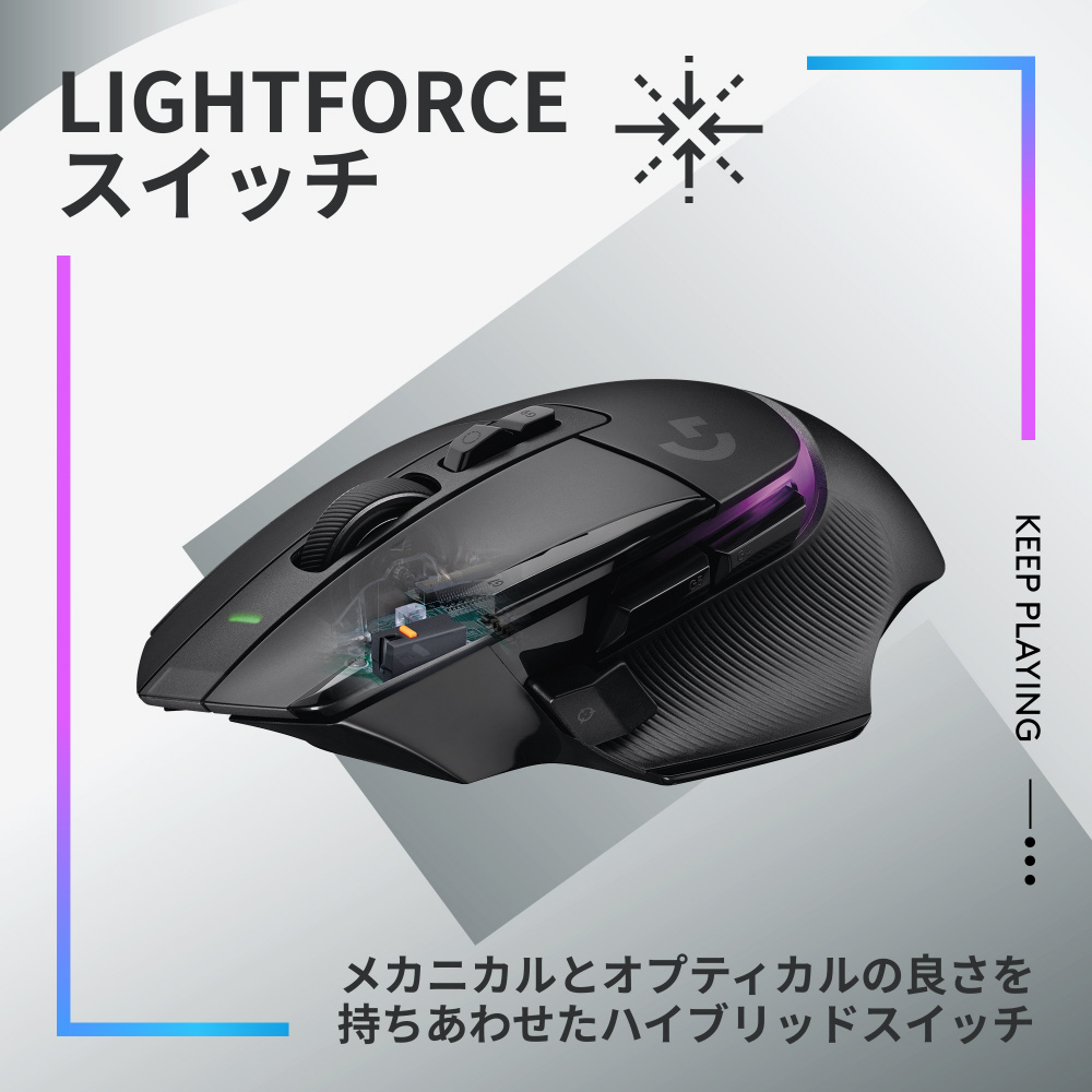 互換品 ロジクール Logicool G502 X X PLUS HEROシリーズ 有線 ワイヤレス ゲーミングマウス 収納ケース（ケースの