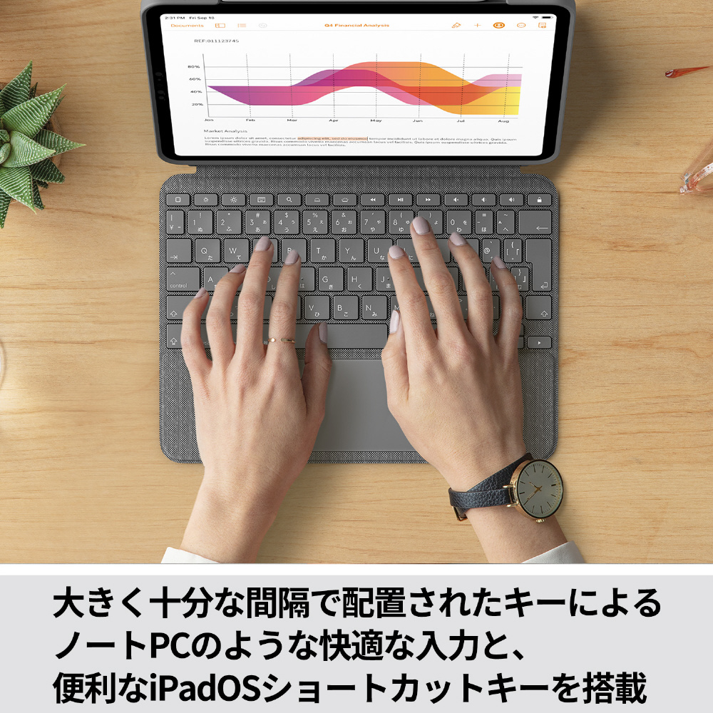 10.9インチ iPad Air（第5/4世代）用 キーボード一体型ケース COMBO