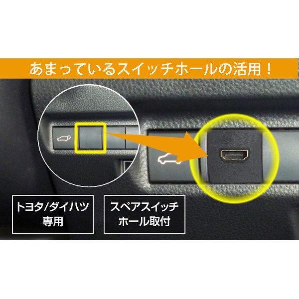 USB/HDMI延長ケーブル トヨタ /ダイハツ車 USB/HDMI延長ケーブル