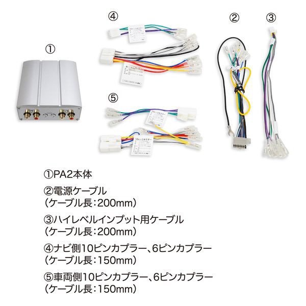 マイクロパワーアンプ トヨタ/ダイハツディーラーオプションナビ用