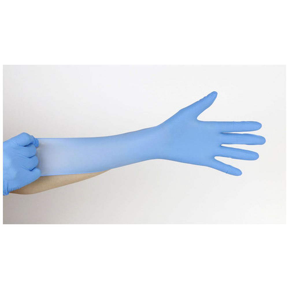MISM 使い捨て手袋 クリーンニトリル手袋 M 100P BL｜の通販は