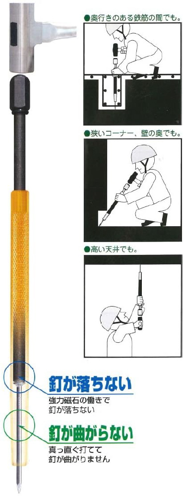 フジ鋼業 万能釘しめ機 420 細径