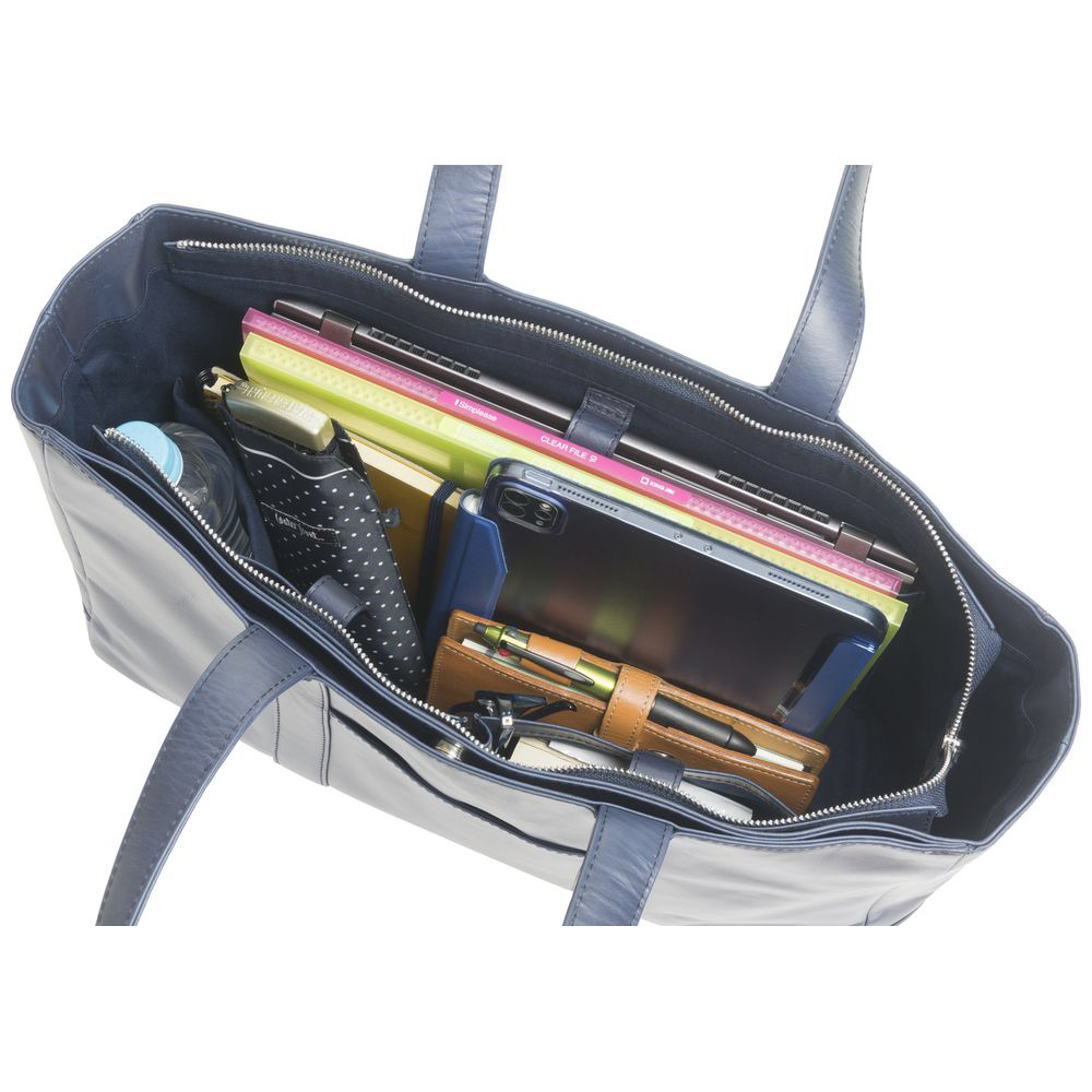 牛革トートバッグ ネイビー PO-4969-NV｜の通販はソフマップ[sofmap]