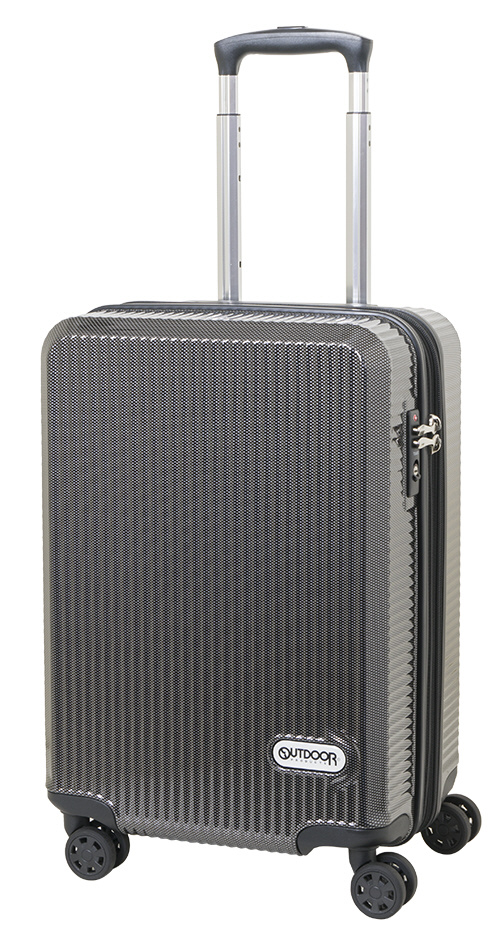 スーツケース 拡張式Wホイールファスナーキャリー 40L(45L) ブラックカーボン OD-0808-50-BKC  ［TSAロック搭載］｜の通販はソフマップ[sofmap]