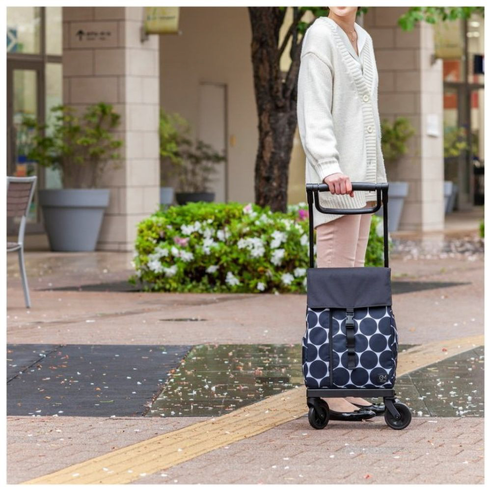 ストッパー付き 保冷温仕様ショッピングカート ネイビー GM-124ST-NV