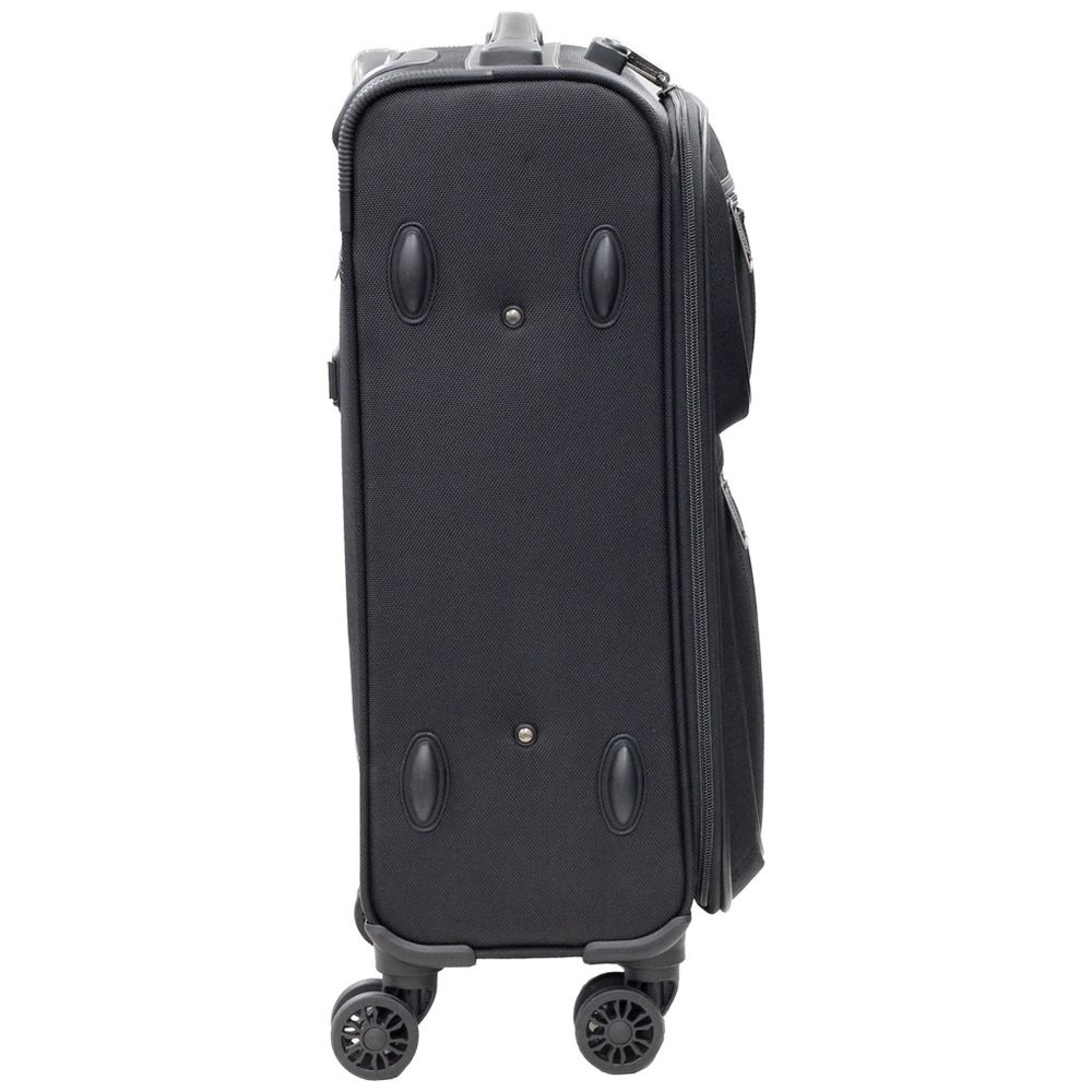 【色: シルバー】[ビバーシェ] スーツケース ファスナー TSAロック レイン