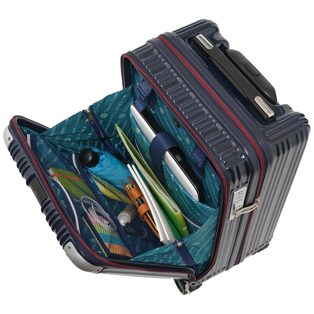 トランスコンチネンツ♪スーツケース38L スーツケース 約38L ホワイト TC-0853-49-WH ［TSAロック搭載］｜の